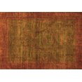 thumbnail image 1 of Ahgly Company Indoor Rectangle Abstract Orange Modern Area Rugs, 2' x 3', 1 of 4