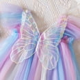thumbnail image 6 of Taybagh Baby Girl Dresses Gradient Color Flutter Sleeves Tutu Cute Summer Dresses Toddler Clothes, 6 of 6