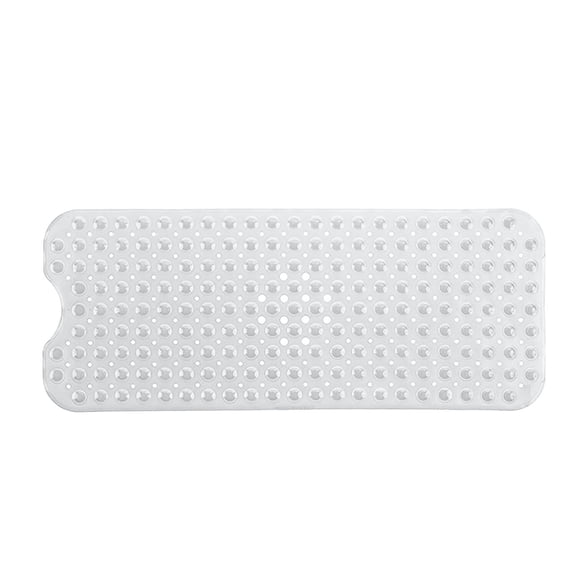 1Pc Bathroom Floor Mat Mould Resistant Non Slip Pebbles Bath Mat Suction Cup Bathroom Extra Long
