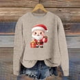 thumbnail image 2 of Buigttklop Christmas Sweatshirts for Women Kawaii 3D Santa Claus Sweatshirt Funny Gifts Long Sleeve Crewneck Cute Graphic Tops, 2 of 4