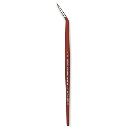 Princeton Velvetouch Angle Spotter Brush - Mini, Size 3/0, Short Handle,