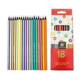 thumbnail image 1 of Lápiz de color metálico de 12 colores, 24 colores y 18 colores, lápiz de color fluorescente, lápiz para pintar a mano, bolígrafo para pintar colorido, 1 of 5