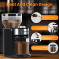 thumbnail image 4 of VAVSEA Coffee Grinder, Electric Coffee Makers with 18 Precise Grind Settings, 3-18 Cup, Coffee Bean Grinder for Espresso/Drip/Pour over/Cold Brew, Spice Grinder, 4 of 8