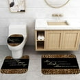 thumbnail image 4 of Safari Theme Shower Curtain Sets 4-Piece Waterproof Polyester 72x72 Inch, Leopard & Animal Print with Non-Slip Bath Mat, Jungle Bathroom Decor Includes 12 Hooks​, 4 of 8
