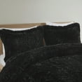 thumbnail image 5 of Intelligent Design Malea 3-Pc Fur Fabric Full/Queen Duvet Cover Set in Black, 5 of 11