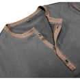 thumbnail image 6 of Resicozy Men's Henley Shirts Long Sleeve T-Shirts Casual Fashion Pullover Shirt Soft Stretch Basic Tees Fall Tops Dark Gray M, 6 of 7