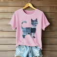 thumbnail image 2 of GERsome Womens Short Sleeve Crew Neck T-Shirts Cute Animal Graphic Shirts Summer Loose Fit Casual Basic Tees, Sizes S-2XL, 2 of 5