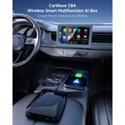 ATOTO Carplay Ai Box Gen2 AI Smart Box Android Auto Wireless Adapter with Dual Bluetooth &WiFi 3-in-1 Video Box Netflix-YouTube for OEM Wired CarPlay Android Auto Stereo 4GB+32GB (Black)