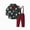 Dark Green, variant on zuwimk Baby Boys Outfits Little Brother Long Sleeves Bodysuit Romper and Solid Pants Fall Winter Clothes(11-12 Years,Wine)