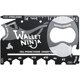 thumbnail image 1 of Tarjeta multiherramienta Wallet Ninja – Multiherramienta para tarjetas de crédito 18 en 1 (abrebotellas, abrelatas, destornilladores, soporte para teléfono y más) – Negro, 1 of 5