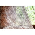 thumbnail image 2 of Damask Tulle Curtains with Rod Pocket, Victorian Floral Pattern with Blooming Foliage Leaves on Dark Toned Backdrop, Sheer Drape for Wedding Party 2 Panels, 7 Sizes, Brown and Beige, by Ambesonne, 2 of 3