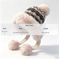 thumbnail image 2 of SYMOID Womens Faux Faux Fur Trapper Hat with Fair Isle Knit and Pom Poms, Khaki, One Size Hats,Size Free Size, 2 of 6