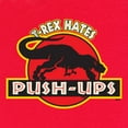 thumbnail image 3 of Tee Hunt T-Rex Hates Push-Ups T-Shirt Funny T Rex Dinosaur Gym Workout Shirt, Black, X-Large, 3 of 5
