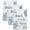 White, Blue, Yellow, variant on Coastal Beach Kitchen Towels Set of 3, Summer Nautical Starfish Grey Wooden Grain Absorbent Dish Towels for Kitchen, Microfiber Hand Towel, Quick Drying Tea Towel for Cleaning Decorative Dishcloths