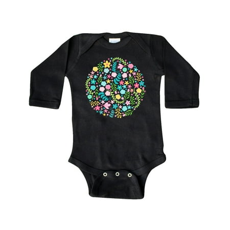 

Inktastic Circle of Flowers Gift Baby Boy or Baby Girl Long Sleeve Bodysuit