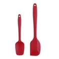 thumbnail image 7 of 2pcs Kitchen Cooking Silicone Spatula Set Heat Resistant Turners Scraper Cooking Utensils Red, 7 of 7