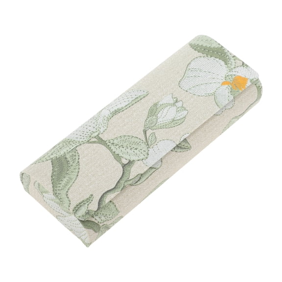 Unique Bargains Stylish Embroidery Eyeglasses Case 6.1"x2.36"x1.18"(L*W*H) Green