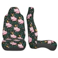 thumbnail image 3 of Pofeuu Pink Sleeping Fox Print Automotive Car Seat Covers Flat Cloth Full Set Seat Covers,Car Seat Covers front seats for Cars Trucks and SUVs(Two packs), 3 of 7