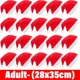 thumbnail image 3 of 1-30 piezas de sombreros navideños no tejidos, sombreros de Papá Noel para adultos y niños, gorros navideños rojos, decoración para fiestas de Año Nuevo, regalos, 3 of 5