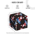 thumbnail image 4 of Gukieu Surfing Santa Print Leather Tissue Box, PVC Waterproof Velcro Opening and Closing Square Tissue Box Holder, Suitable for Home and Office Decoration, 4 of 7