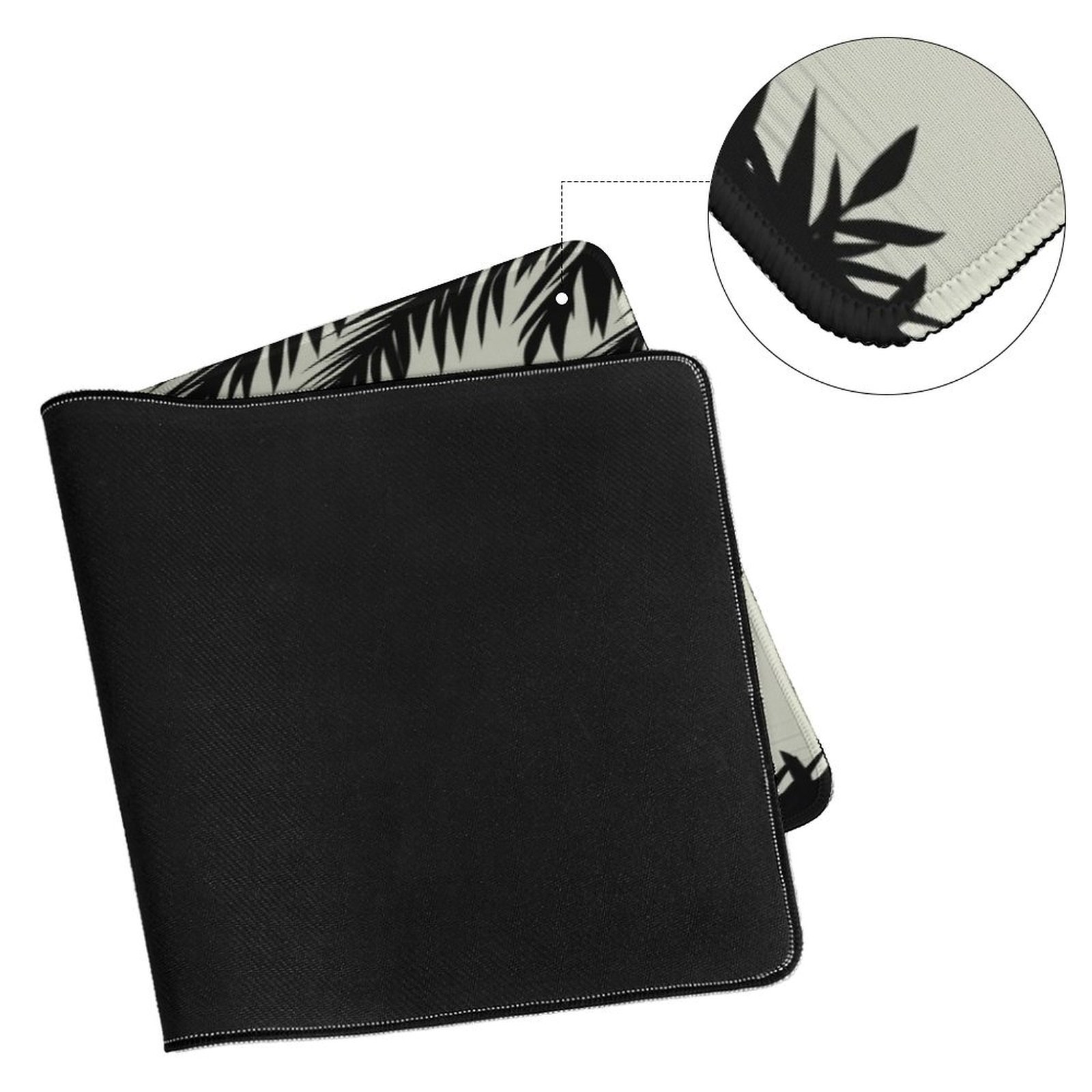 Boho-Mauspad Rechteckig – 25,4 X 30,5 Cm, Genähte Kanten, Rutschfest, Für Gaming & Büro