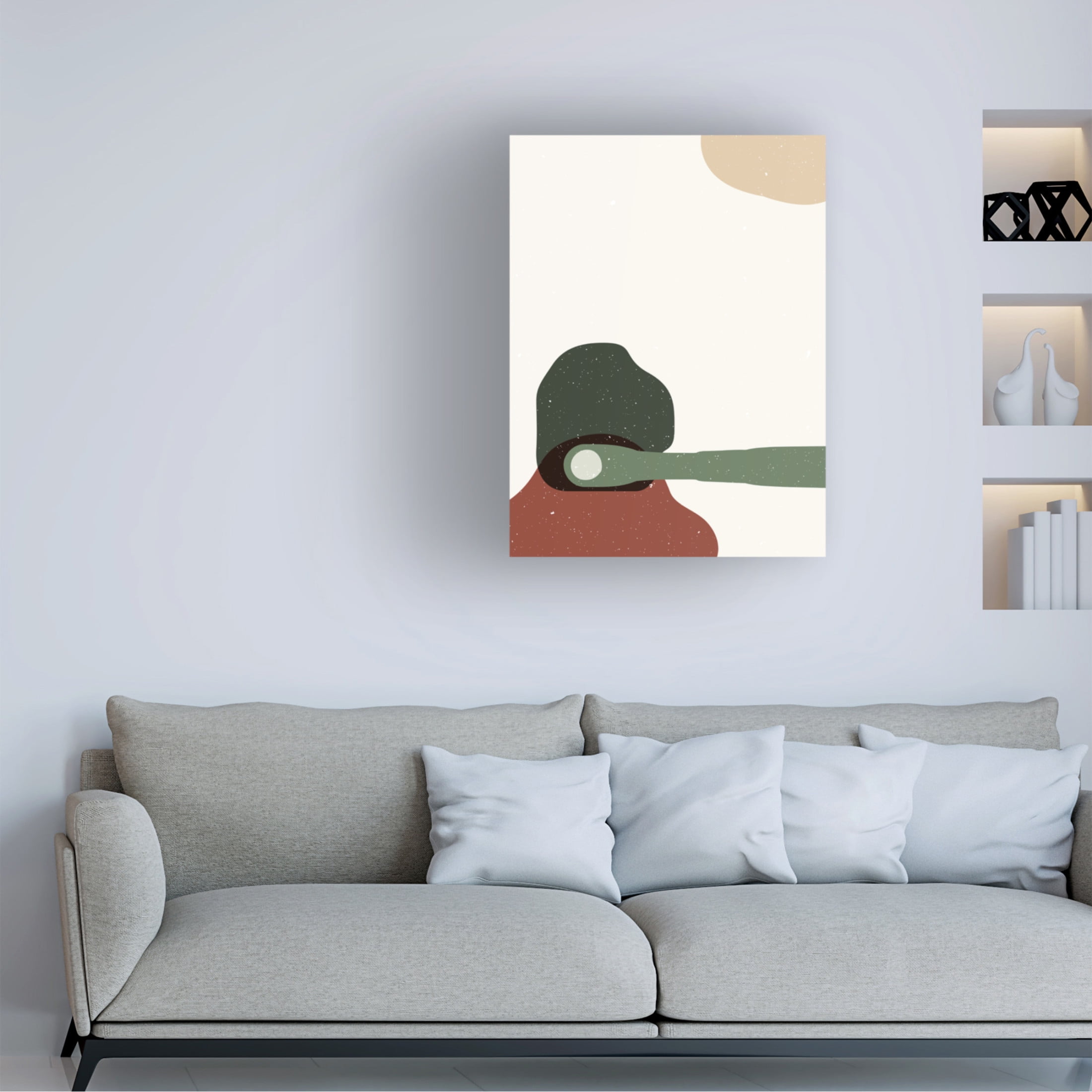 Trademark Fine Art NKTN   Abstract composition 4 Canvas Wall Art