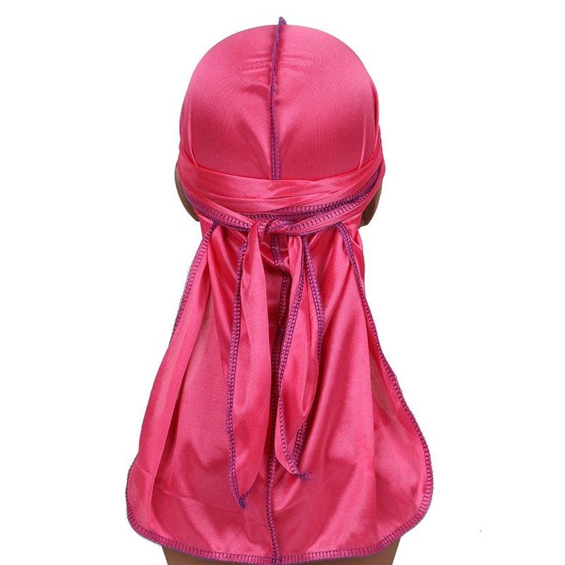 SHIYAO SHIYAO Silk Durag Satin Men'S Durags Wig Bandanna Pirate Hat
