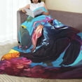 thumbnail image 6 of Bingfone Lively Cute Turtle Print Flannel Fleece Blanket Throw Blanket for Bed,Sofa,Couch,Travel,Camping(60"x50" ), 6 of 8