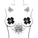 thumbnail image 5 of 9 pares de cubre pezones desechables sexys con forma de cruz para mujer, 8 cm, 5 of 5