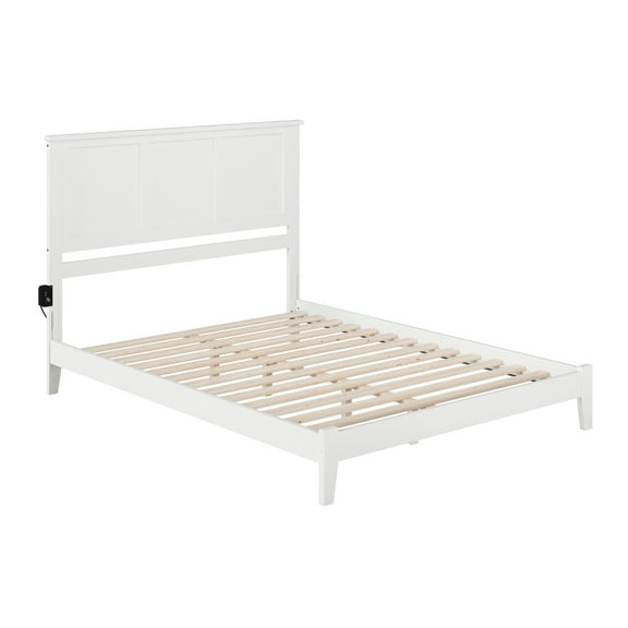 AFI Furnishings Madison Low Profile Platform Bed Q WH