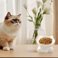 thumbnail image 4 of Ceramic Pet Dish with Slanted Cat Head Design for Stable Non-Tip Feeding and Water Drinking, 4 of 4