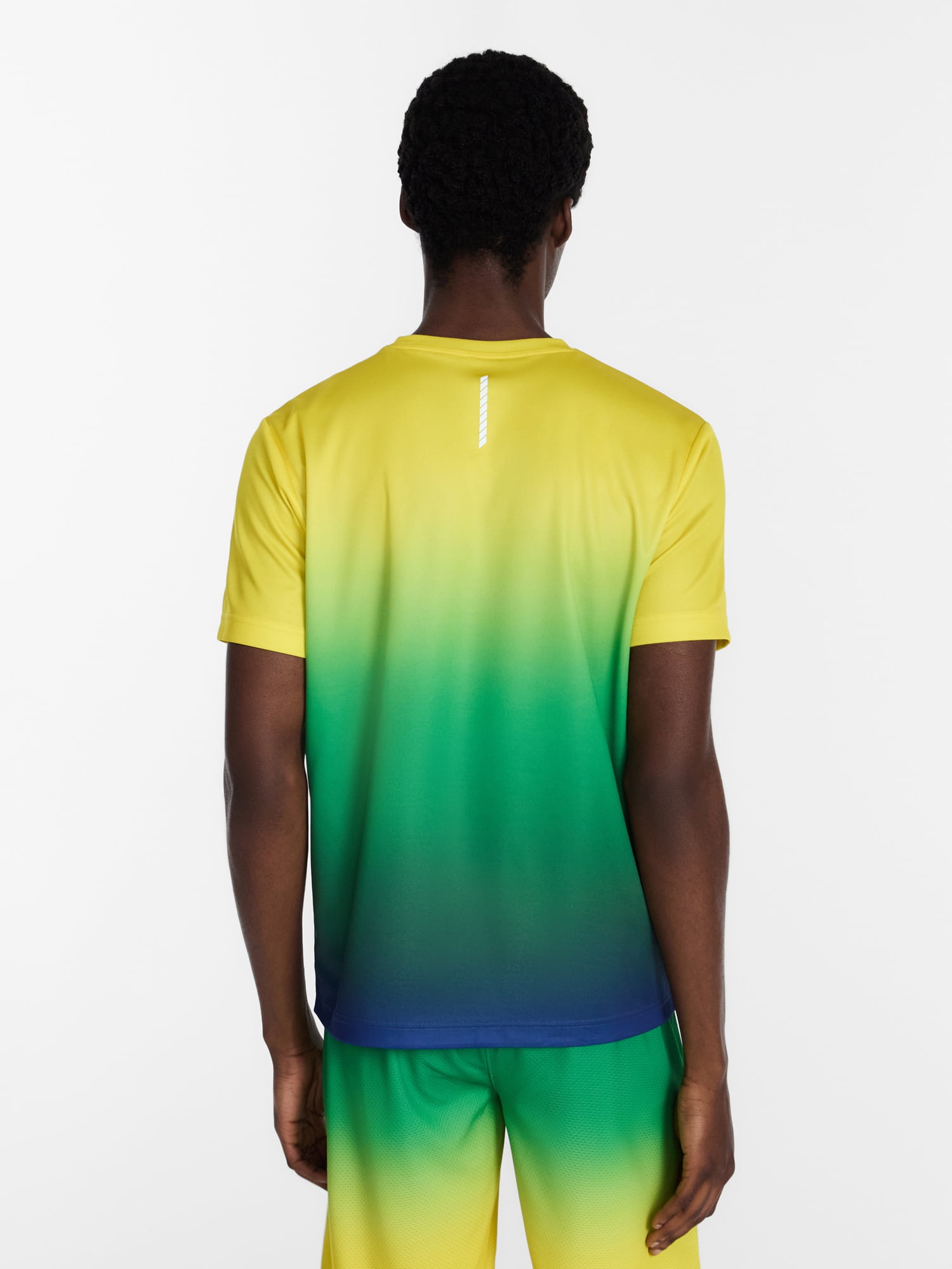 Athletic Works Men's and Big Men's Ombre Mesh Tee, Sizes XS-4XLT