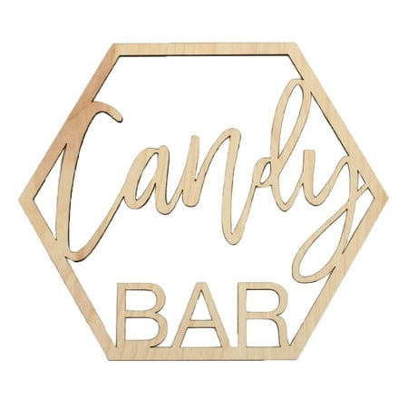 Koyal Wholesale Wood Candy Bar Sign, Party Banner, Decorations For Wedding Engagement Bridal Shower Baby Shower Birthday