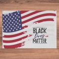thumbnail image 5 of Ambesonne Black Lives Matter Jigsaw Puzzle Durable Cardboard, Brush USA Flag, 1000 pcs, Dark Pink and Lavender, 5 of 5