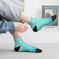 thumbnail image 2 of Pofeuu Blue And Turquoise Print 30cm Socks, Adult Running Hiking Socks for Youth and Adult, 2 of 7
