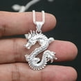 thumbnail image 3 of K-KED Pure 999 Fine Silver Men Women Gift Lucky Special Dragon Pendant 13-14g, 3 of 6