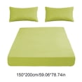 thumbnail image 3 of Drap-Housse pour Matelas Deux Places, Antidérapant, Maintien Optimal, Protection Intégrale, Tissu en Fibres Douces, Vert, JKODE, 3 of 9
