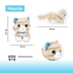 thumbnail image 2 of Gatito De Peluche Adorable Estirado Beige con Rayas, 2 of 6