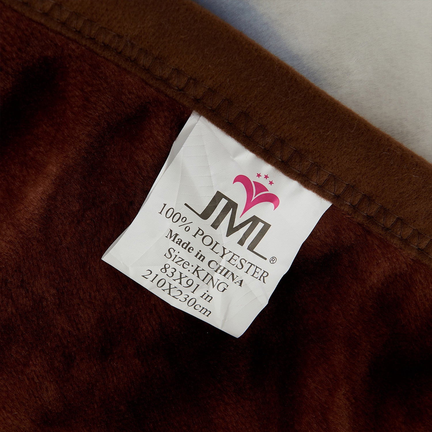 JML King Size Soft Warm Fleece Bed Blanket Reversible Thick Mink Blanket 83 x 91 inches,5.7lbs