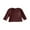 Brown, variant on Odeerbi 6M-3Y Toddler Girls Cotton Undershirt Rib Knit Base Layer Spring Fall Long Sleeve Undershirts Solid Color Shirt Brown