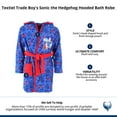 thumbnail image 6 of Textiel Trade Boy's Sonic the Hedgehog Hooded Bath Robe, 6 of 6