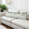 thumbnail image 2 of Eucalyptus Body Pillow Covers, Sage Green Brown Leaf Boho Minimalist White Soft Throw Pillow Cases with Invisible Zipper, Decorative Pillowcase Pillows Protectors for Sofa Bed Couchair 20"x54", 2 of 9