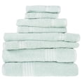 thumbnail image 1 of Bedford Home Rio 8-Piece Egyptian Cotton Towel Set, Seafoam, 1 of 7