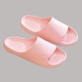 thumbnail image 5 of Pink Ladies Soft Sole Slippers Women'S Indoor Solid Color Thick Bottom Slip-On Home Comfort Shoes Non-Slip, 5 of 9