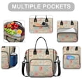 thumbnail image 2 of Pioneer Flower Floral Print Pattern Womens Lunch Box for Work,Insulated Large Lunch Bag,Leakproof Adult Lunch Bag for Work,Beach,Travel,Picnic,Camping, 2 of 6