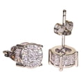 thumbnail image 1 of Pendientes HUOGUO, diamante sintético y circonio para mujer, 1 of 5