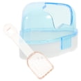 thumbnail image 5 of ULTNICE Small Pet Hamster Bath House Blue Plastic Heightened Bottom 1Pcs, 5 of 8
