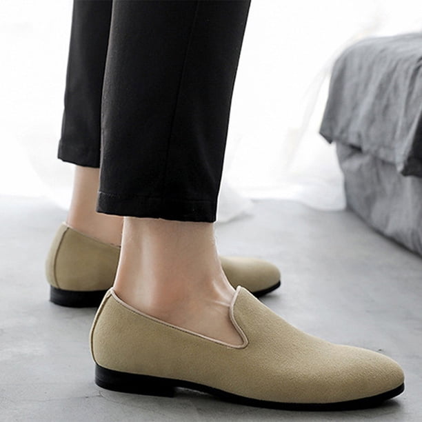 Santimon Men Stylish Loafers Fashionable Matte Leather Dress Shoes for  Wedding Prom Party Formal Occasions Ivory US 10.5 - Walmart Business  Supplies