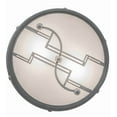 thumbnail image 4 of Meyda Tiffany 174675 Revival Deco 2 Light 12" Wide Semi-Flush Drum Ceiling Fixture -, 4 of 7