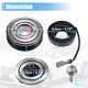 thumbnail image 3 of Kit de embrague de compresor de CA Unique Bargains para Chevrolet Silverado 2500HD 2002-2013 8 CYL 6.6L, 3 of 7